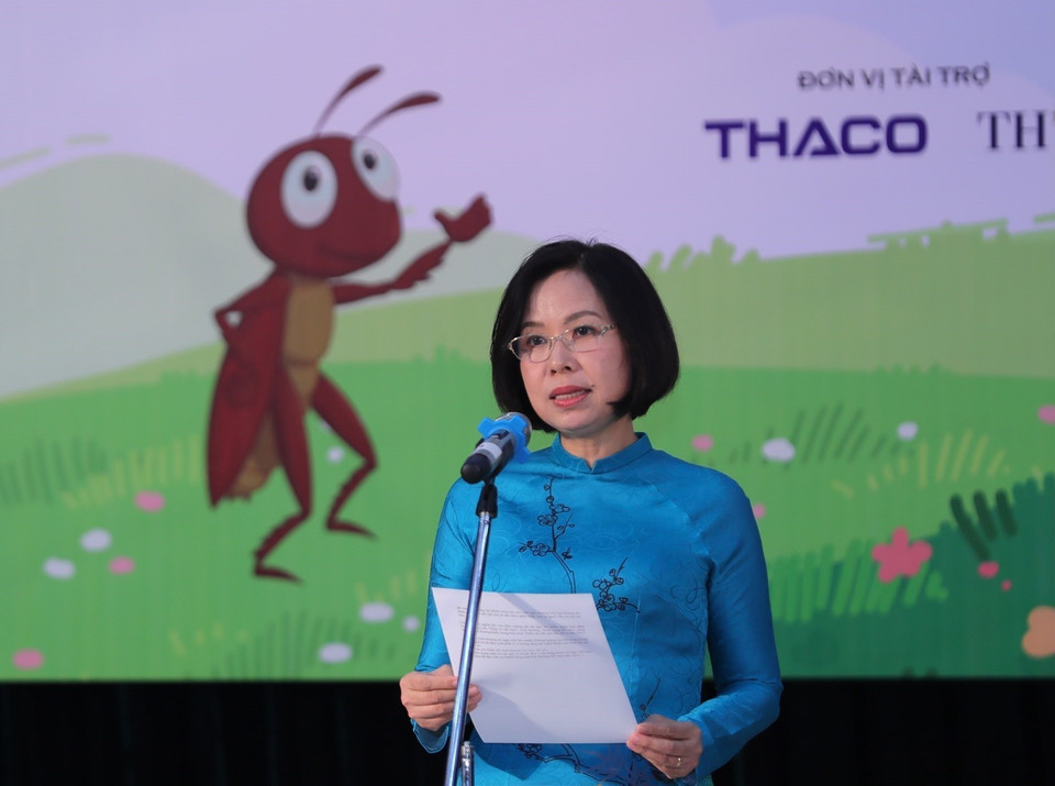 Tổng Giám đốc TTXVN Vũ Việt Trang phát biểu. (Ảnh: Hoàng Hiếu/TTXVN)