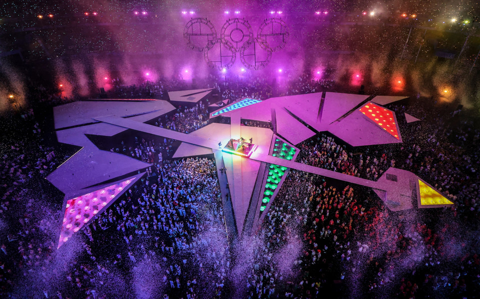 Bế mạc Olympic Paris 2024 - bữa tiệc của âm thanh và ánh sáng. (Ảnh: THX/TTXVN)