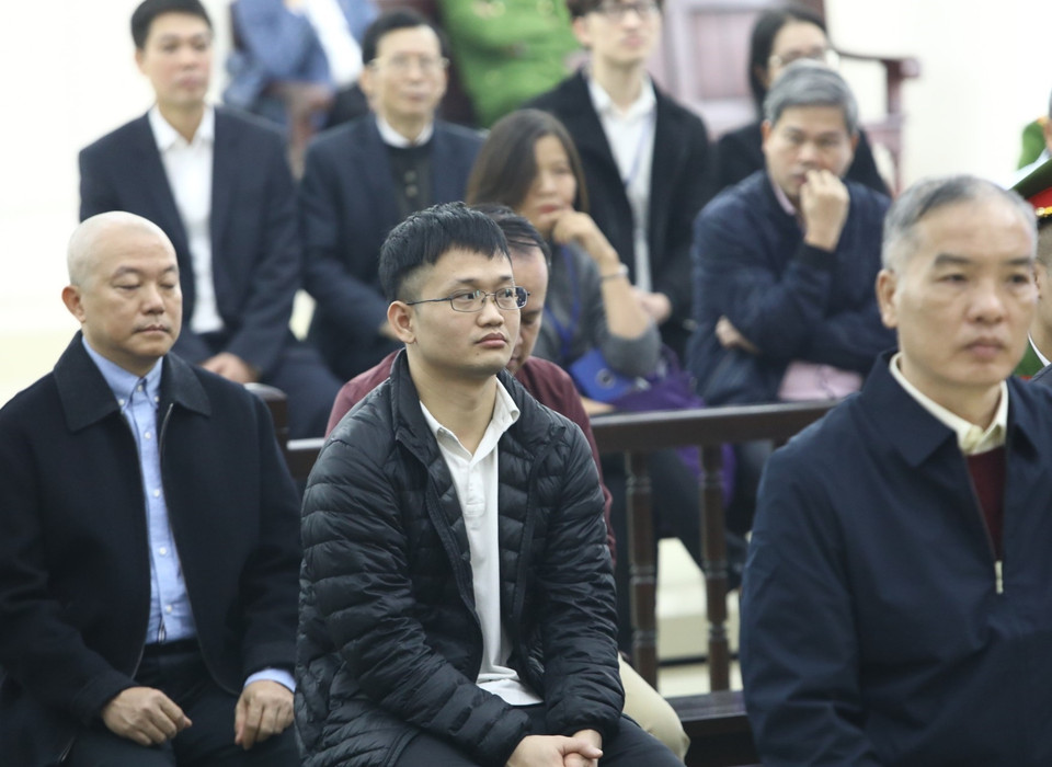 Các bị cáo tại phiên tòa. (Ảnh: Văn Điệp/TTXVN)