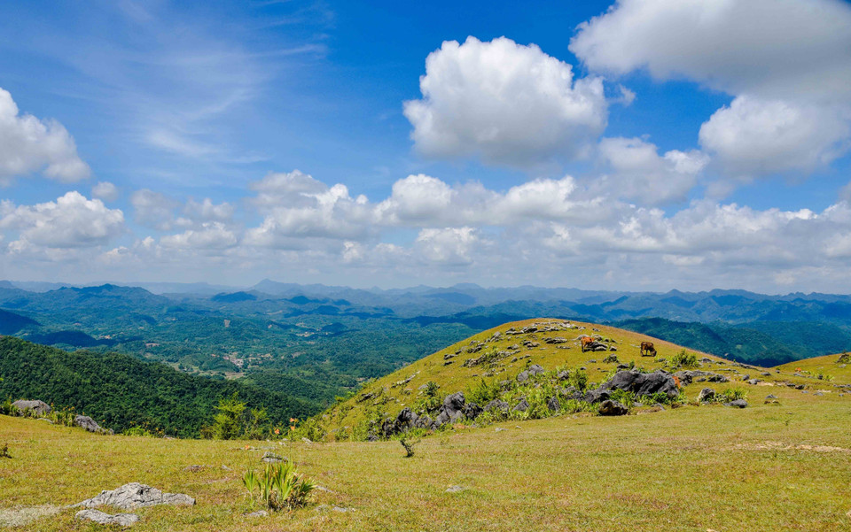Núi Nàng Tiên thuộc bản Nà Tàn, thôn Lân Luông, xã Thiện Hòa, huyện Bình Gia (tỉnh Lạng Sơn). (Nguồn: TTXVN phát)