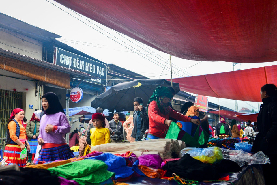 Chợ phiên Mèo Vạc (Mèo Vạc, Hà Giang). (Ảnh: Nam Thái/TTXVN)