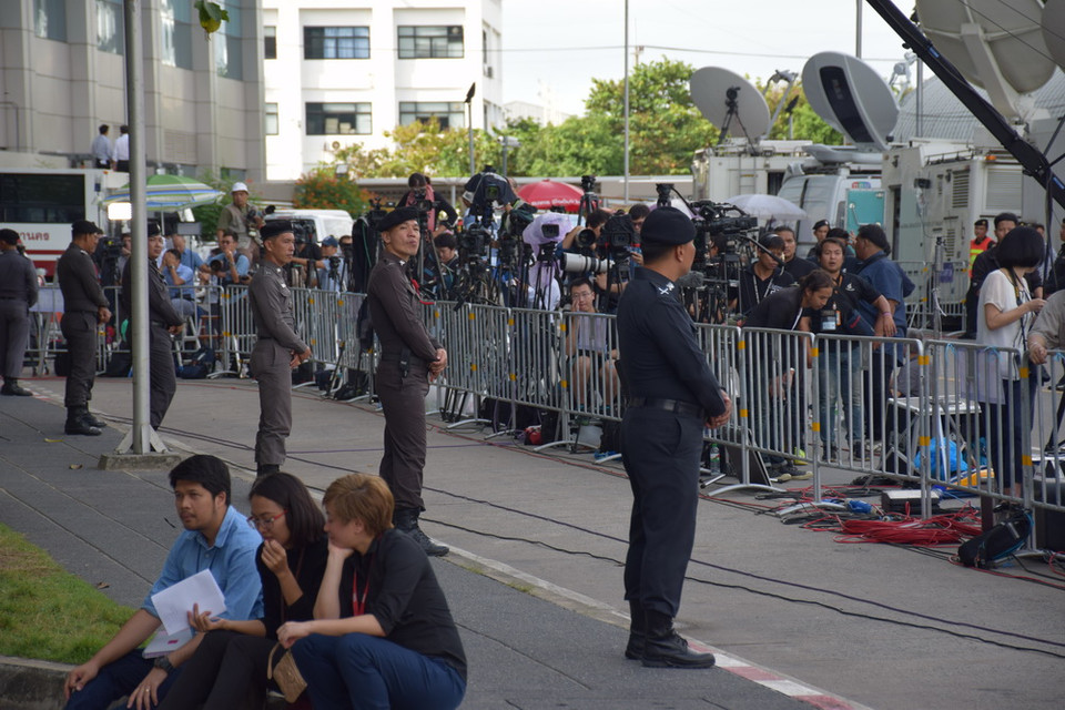 Tại những phiên điều trần trước, bà Yingluck đang phải đối mặt với mức án 10 năm tù. (Ảnh: Sơn Nam/Vietnam+)