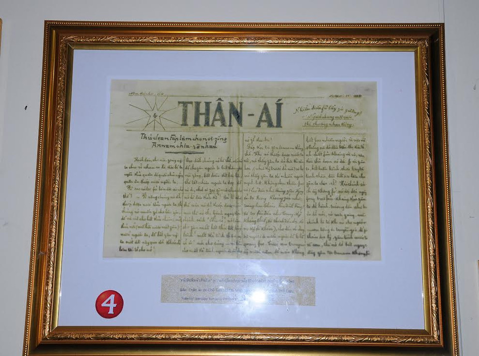 Một trong những bút tích còn lưu giữ của Bác Hồ