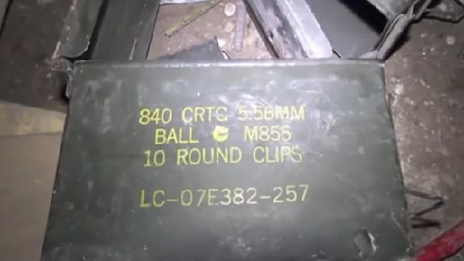 Tìm thấy vũ khí trong đường hầm