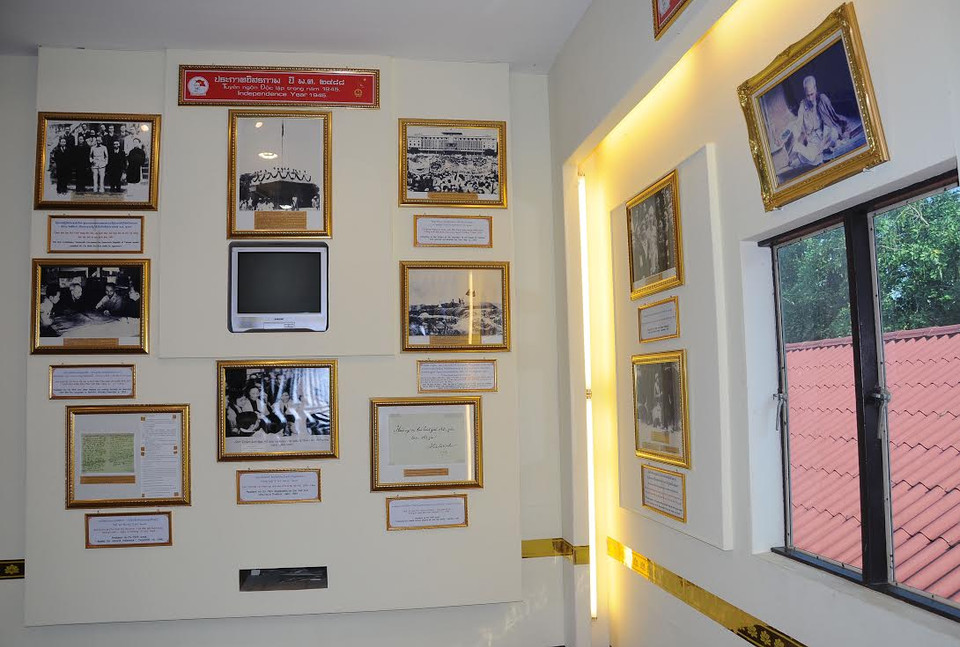 Một góc gian trưng bày kỷ vật về Bác