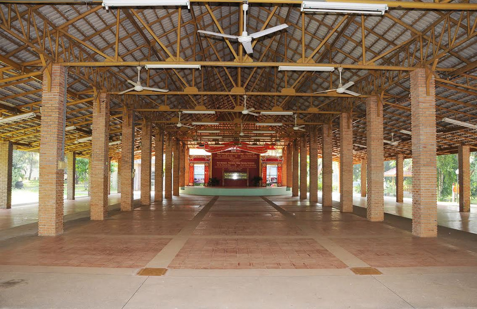 Không gian Làng hữu nghị Thái-Việt trong khuôn viên khu lưu niệm Bác Hồ