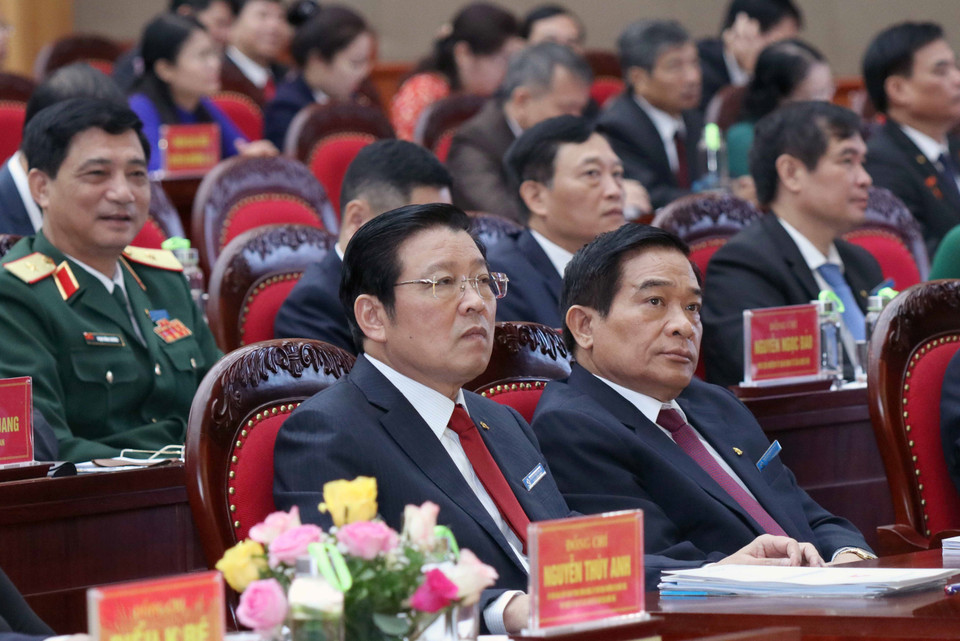 Ông Phan Đình Trạc, Bí thư Trung ương Đảng, Trưởng ban Nội chính Trung ương phát biểu chỉ đạo Đại hội. (Ảnh: Quang Quyết/TTXVN)