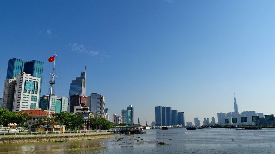 Một góc Thành phố Hồ Chí Minh sau 43 năm giải phóng. (Ảnh: Thế Anh/TTXVN)