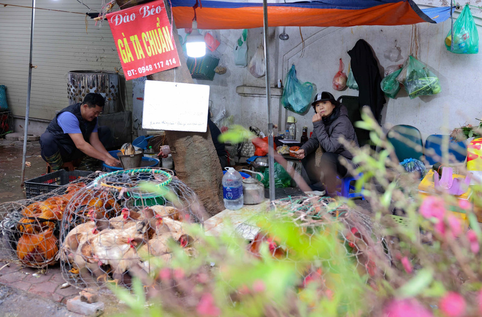 Các mặt hàng nhu yếu phẩm được bày bán nhiều tại các chợ dân sinh, phục vụ nhu cầu mua sắm bình dân. (Ảnh: Thanh Tùng/TTXVN)