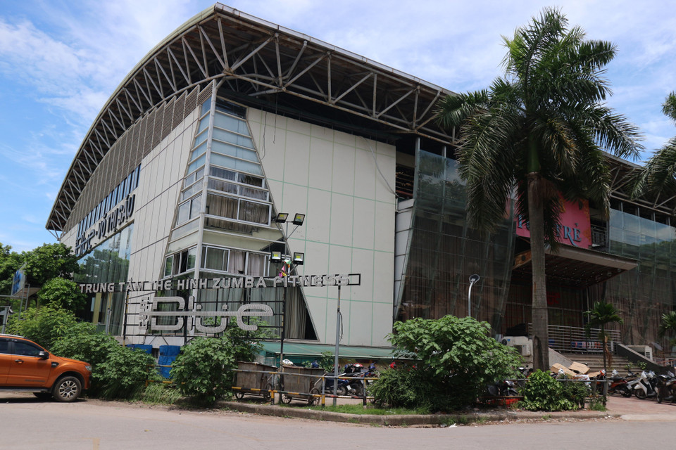 Một công trình được xây dựng tại Công viên Tuổi trẻ Thủ đô. (Ảnh: Mạnh Khánh/TTXVN)