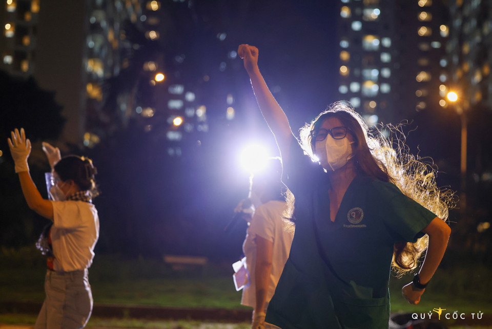 Sự chung tay của các nghệ sỹ là điểm sáng, góp thêm ngọn lửa tiếp sức cho Thành phố Hồ Chí Minh cũng như các tỉnh miền Nam vượt qua đại dịch. (Nguồn: Vietnam+)