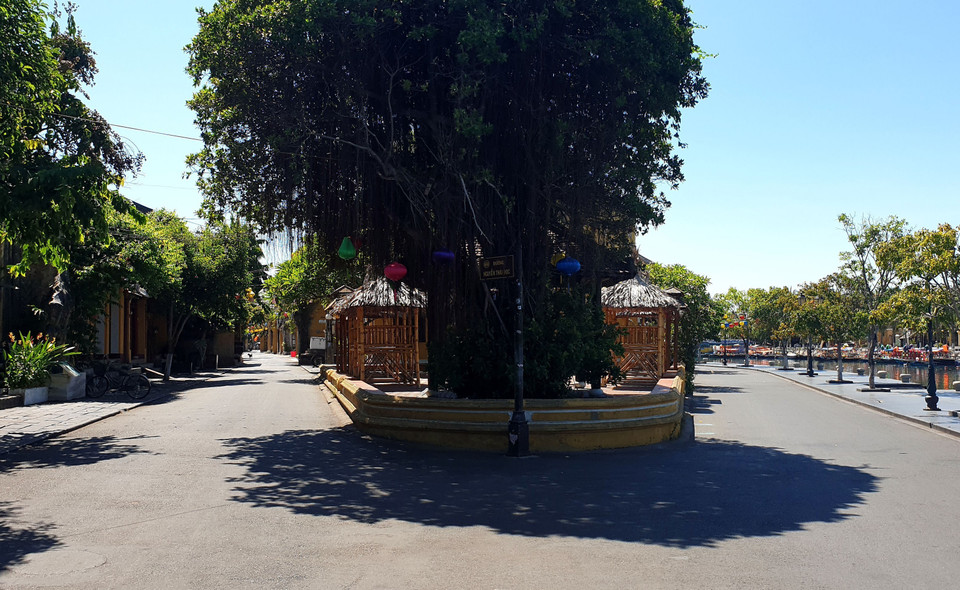 Phố cổ Hội An vắng du khách ngày 28/7/2020. (Ảnh: Trịnh Bang Nhiệm/TTXVN)