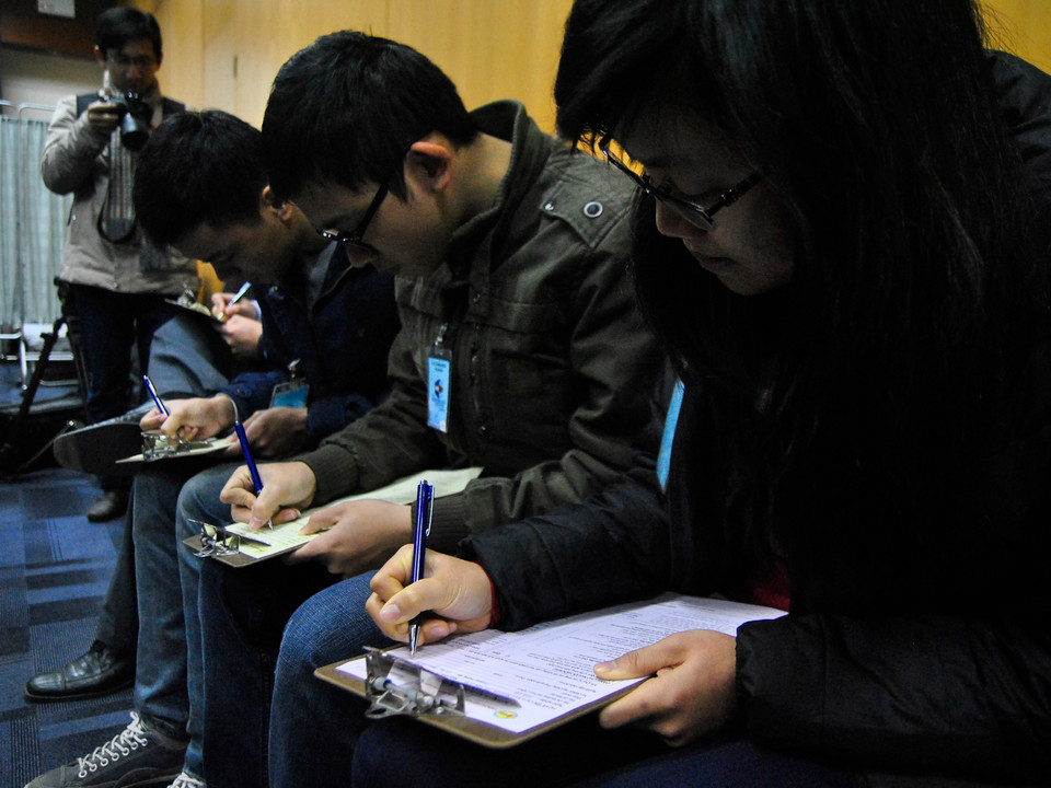 Trong đó rất đông là các bạn trẻ. (Ảnh: Võ Phương/Vietnam+)