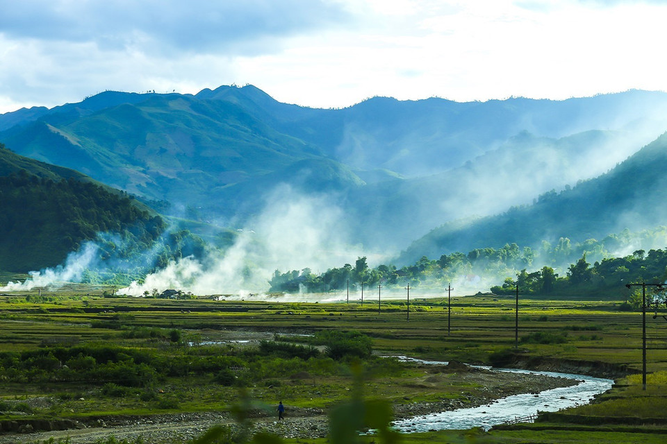 Vẻ đẹp bình dị nơi núi rừng Tây Bắc. (Ảnh: Phan Tuấn Anh/TTXVN)