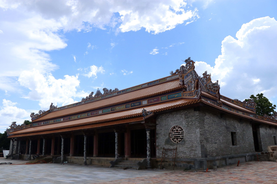 Điện Thái Hòa là ngôi điện quan trọng nhất trong Đại Nội Huế, nơi nhà vua ngự ngai vàng, tổ chức các buổi thiết triều, đại lễ và nghi thức quan trọng, ghi dấu lịch sử thăng trầm của 13 vị Hoàng đế nhà Nguyễn. (Ảnh: Đỗ Trưởng/TTXVN)