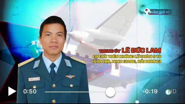 Trung úy Lê Đức Lam - Cơ giới trên không Lữ đoàn 918. (Nguồn: Quốc phòng Việt Nam)