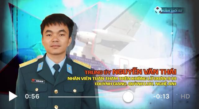 Trung úy Nguyễn Văn Thái - Nhân viên Tuần thám trên không Lữ đoàn 918. (Nguồn: Quốc phòng Việt Nam)