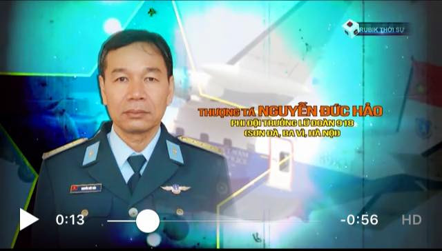 Thượng tá Nguyễn Đức Hảo - Phi đội Trưởng Lữ đoàn 918. (Nguồn: Quốc phòng Việt Nam)