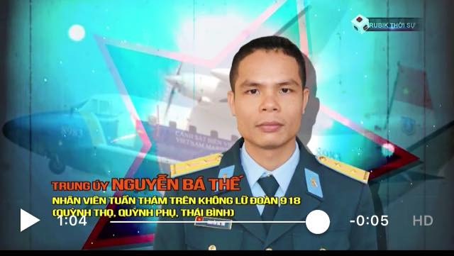 Trung úy Nguyễn Bá Thế - Nhân viên Tuần Thám trên không Lữ đoàn 918. (Nguồn: Quốc phòng Việt Nam)