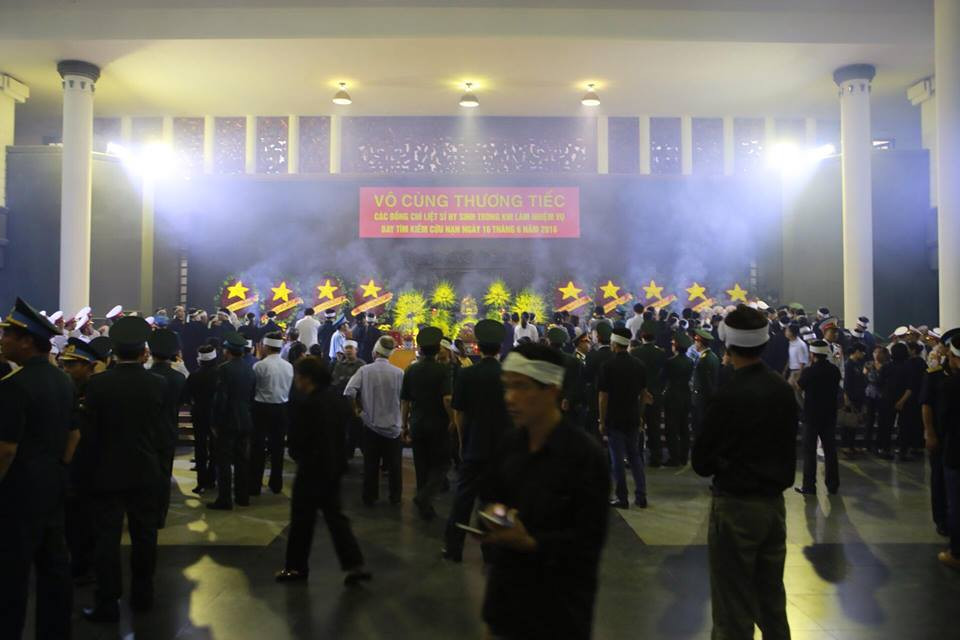 Dự kiến khoảng 7 giờ sẽ diễn ra lễ viếng 9 liệt sỹ hy sinh trong vụ máy bay CASA-212.