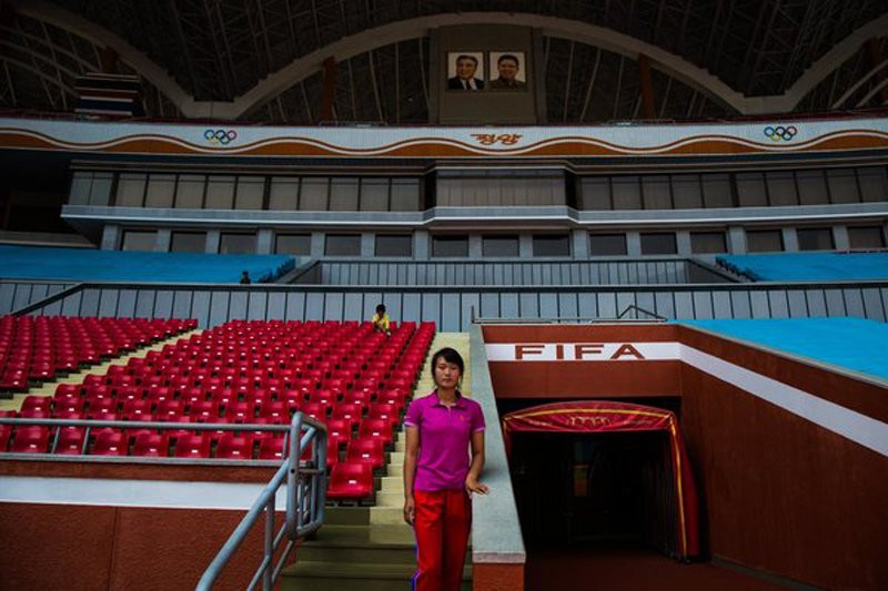 Cô gái này trong trang phục thể thao. (Ảnh: Mihaela Noroc)