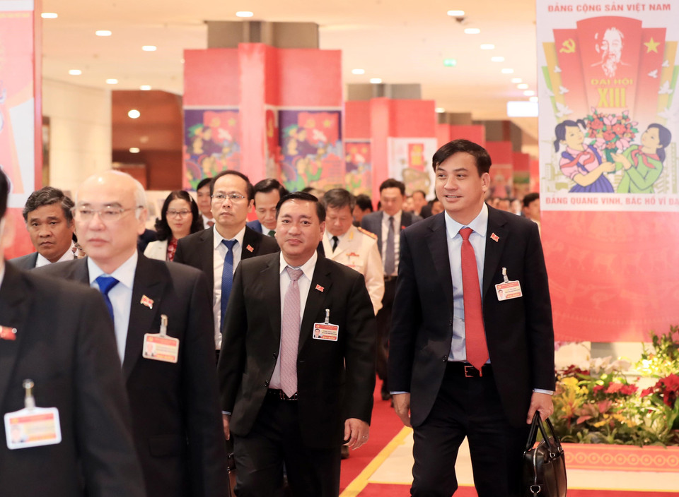 Các đại biểu đến dự phiên họp chiều 30/1/2021. (Nguồn: TTXVN)