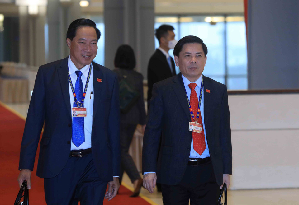 Các đại biểu đến dự Đại hội, sáng 28/1. (Nguồn: TTXVN)