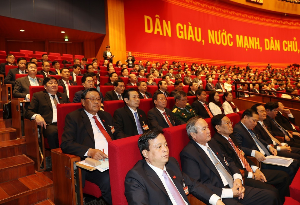 Đại biểu dự phiên khai mạc Đại hội. (Nguồn: TTXVN)
