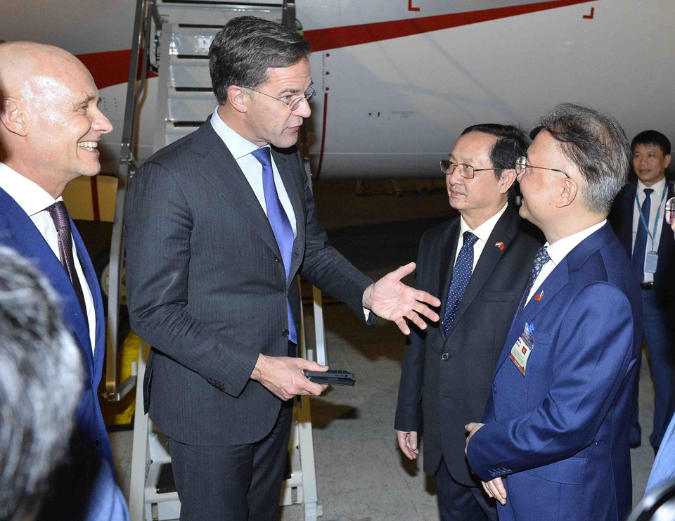 Thủ tướng Mark Rutte đã hai lần thăm chính thức Việt Nam (tháng 6/2014 và tháng 4/2019), nhiều lần đón lãnh đạo cấp cao Việt Nam thăm Hà Lan. (Ảnh: Minh Đức/TTXVN)