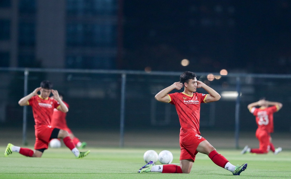 Hậu vệ Việt Anh. (Ảnh: Hoàng Linh/TTXVN)