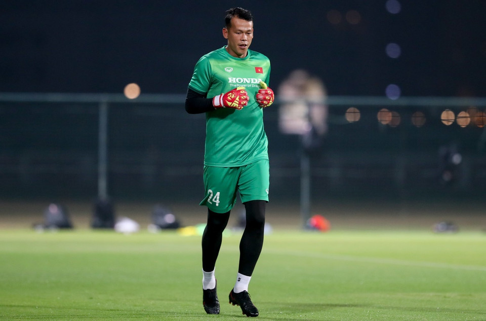 Thủ môn Bùi Tấn Trường. (Ảnh: Hoàng Linh/TTXVN)