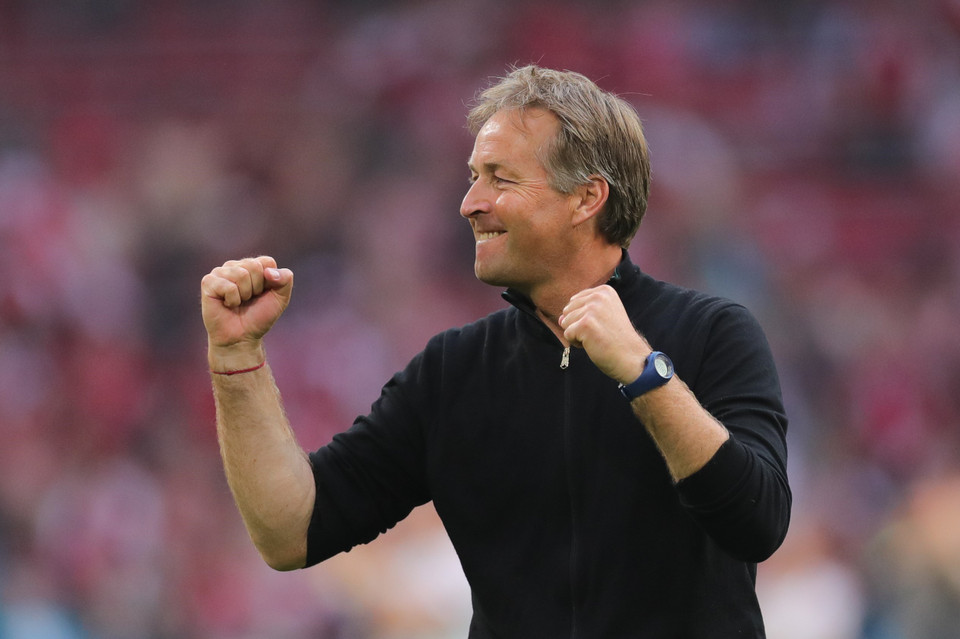 Huấn luyện viên Đan Mạch Kasper Hjulmand khẳng định chiến thuật đúng đắn trong trận đấu tại vòng 16 đội. (Ảnh: THX/TTXVN)