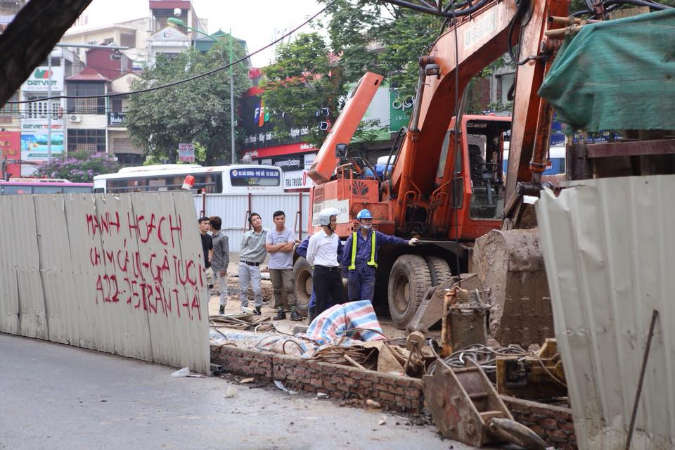 Hiện trường sự cố. (Ảnh: Minh Sơn/Vietnam+)