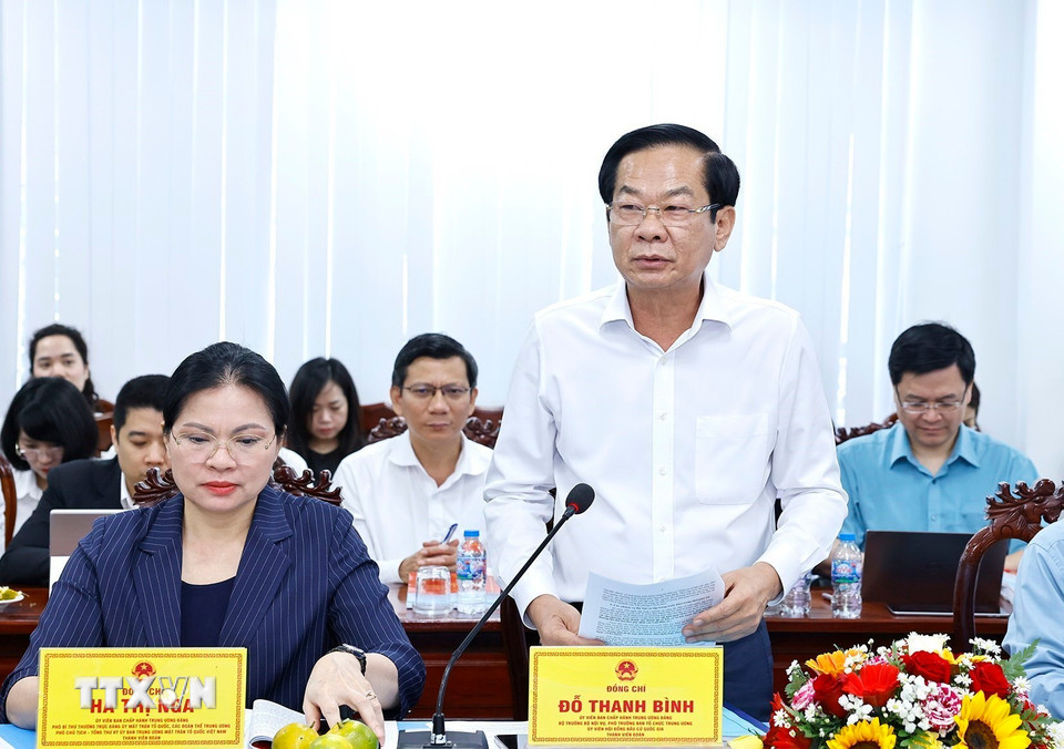 Bộ trưởng Bộ Nội vụ Đỗ Thanh Bình phát biểu. (Ảnh: Doãn Tấn/TTXVN)