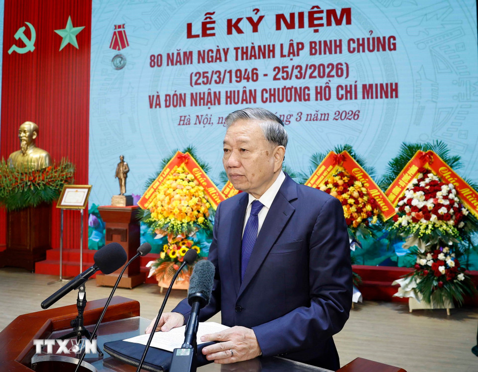 Tổng Bí thư Tô Lâm phát biểu chỉ đạo. (Ảnh: Thống Nhất/TTXVN)