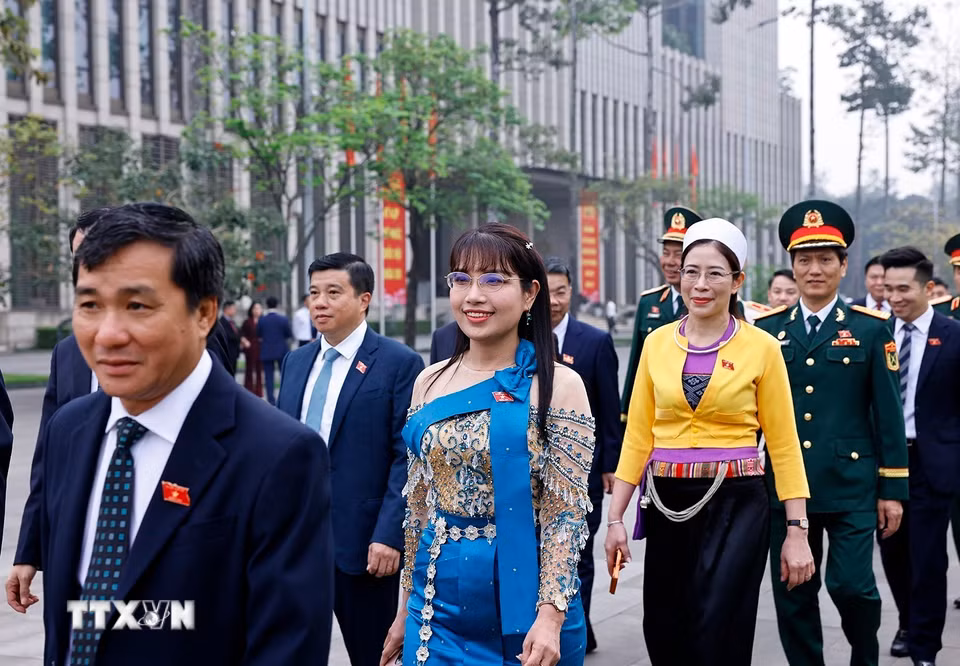 Đại biểu Quốc hội dự khai mạc Kỳ họp thứ nhất, Quốc hội khóa XVI. (Ảnh: Doãn Tấn/TTXVN)