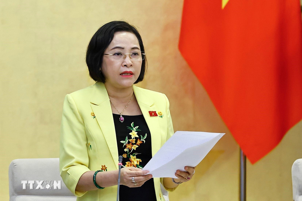 Phó Chủ tịch Bet88app còn khuyến mãi Nguyễn Thị Thanh phát biểu. (Ảnh: Doãn Tấn/TTXVN)