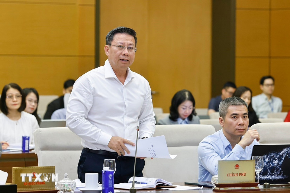 Thứ trưởng Bộ Tư pháp Nguyễn Thanh Ngọc phát biểu. (Ảnh: Doãn Tấn/TTXVN)