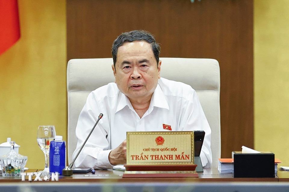 Chủ tịch Bet88app còn khuyến mãi Trần Thanh Mẫn phát biểu. (Ảnh: Doãn Tấn/TTXVN)