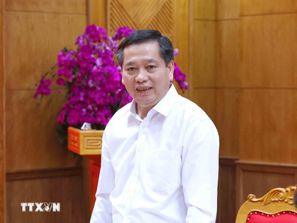 Ông Nguyễn Long Hải, Ủy viên Trung ương Đảng, Phó Bí thư Thường trực Đảng uỷ các cơ quan Đảng Trung ương phát biểu tại hội nghị. (Ảnh: Phương Hoa/TTXVN)