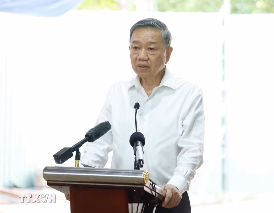 Tổng Bí thư, Chủ tịch nước Tô Lâm phát biểu. (Ảnh: Thống Nhất/TTXVN)