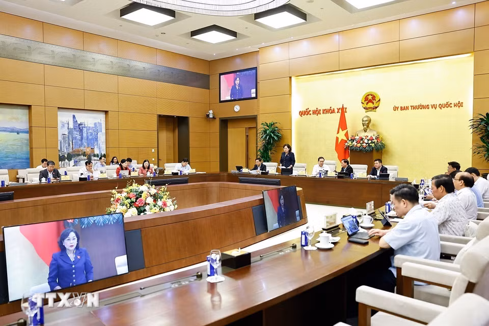 Quang cảnh phiên họp. (Ảnh: Doãn Tấn/TTXVN)