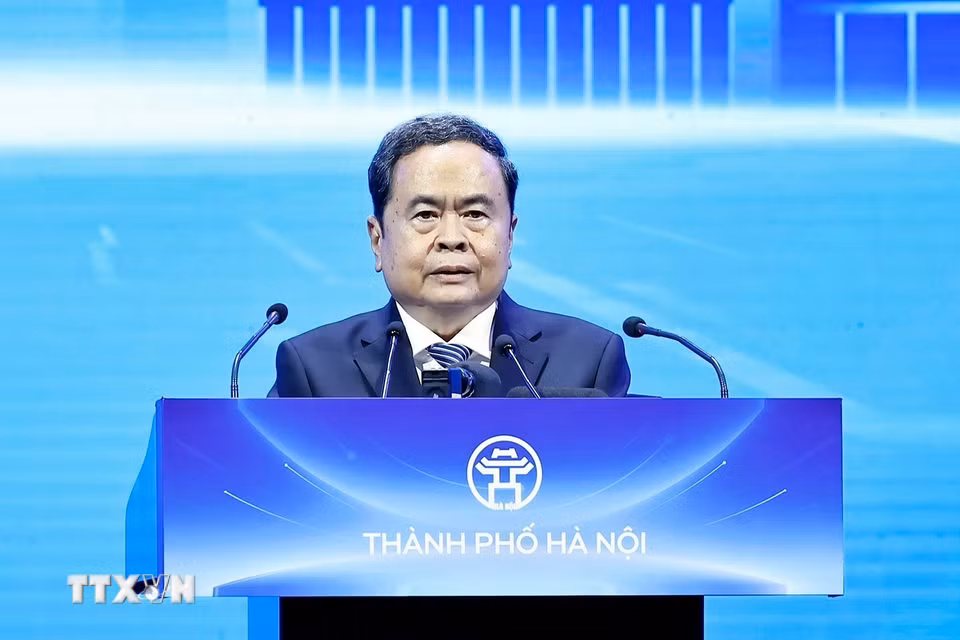 Chủ tịch Bet88app còn khuyến mãi Trần Thanh Mẫn phát biểu chỉ đạo. (Ảnh: Doãn Tấn/TTXVN)