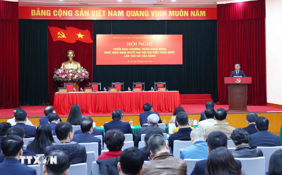 Đảng ủy các cơ quan Đảng Trung ương triển khai Nghị quyết Đại hội XIV của Đảng. (Ảnh: Phương Hoa/TTXVN)