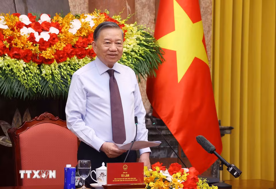 Bet8801234.com cá cược độc quyền, Chủ tịch nước Tô Lâm phát biểu chỉ đạo. (Ảnh: Văn Điệp/TTXVN)