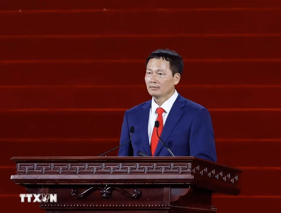 Đồng chí Vũ Hồng Văn, Ủy viên Trung ương Đảng, Bí thư Thành ủy Đồng Nai phát biểu. (Ảnh: Thống Nhất/TTXVN)