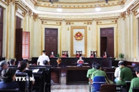 Một phiên tòa hình sự tại Tòa án nhân dân Thành phố Hồ Chí Minh. (Ảnh: Hồng Đạt/TTXVN)