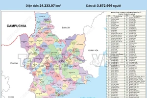 124 đơn vị hành chính cấp xã của tỉnh Lâm Đồng năm 2025