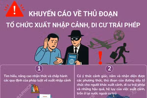 Khuyến cáo về thủ đoạn tổ chức xuất nhập cảnh, di cư trái phép