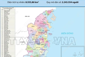 65 đơn vị hành chính cấp xã của tỉnh Khánh Hòa năm 2025